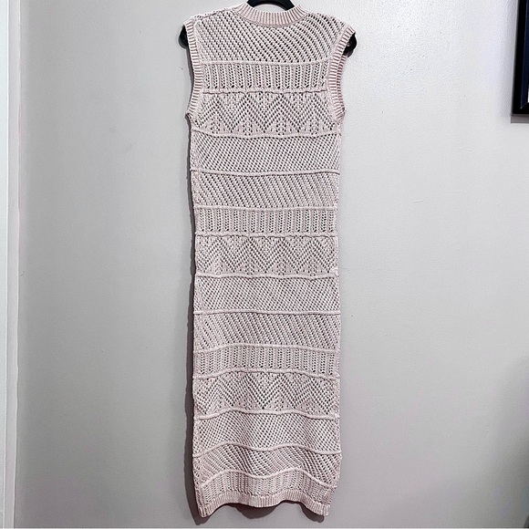 NWT Mango MNG Mock Neck Midi Knit Openwork Crochet Dress SOLD OUT ONLINE - Picture 11 of 16